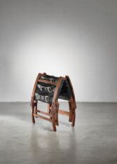 Gallery item 5 for Pair of wood and leather sling chairs, Lounge Chairs, Denmark, 1950s
