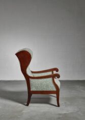 Gallery item 3 for Frits Henningsen wingback lounge chair, Lounge Chairs, Denmark, 1940s