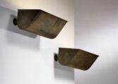 Thumbnail for Pair of Danish Modern brass wall lamps
