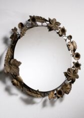 Thumbnail for Mirror with leaf and flower decorations