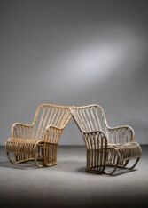 Thumbnail for Pair of Tove Kindt-Larsen rattan chairs