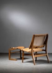 Gallery item 2 for Studio crafted lounge chair with ottoman, Lounge Chairs, United States, 1960s