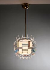 Gallery item 2 for Rupert Nikoll metal pendant, Chandeliers & Pendants, Austria, 1950s