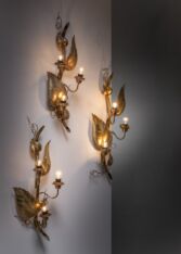 Gallery item 3 for Set of 3 Hans Bergström wall lamps, Wall lamps, Sweden, 1940s