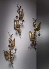 Gallery item 2 for Set of 3 Hans Bergström wall lamps, Wall lamps, Sweden, 1940s
