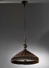 Gallery item 3 for Pleated fabric pendant, Chandeliers & Pendants, Sweden, 1920s