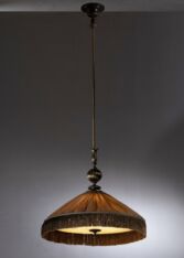 Gallery item 2 for Pleated fabric pendant, Chandeliers & Pendants, Sweden, 1920s