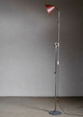 Gallery item 4 for Large metal floor lamp, Floor Lamps, 1950s