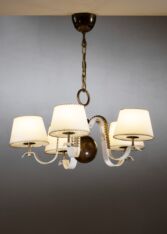 Gallery item 3 for Cebe chandelier, Chandeliers & Pendants, Sweden, 1940s