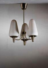 Thumbnail for Böhlmarks brass and glass chandelier
