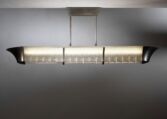 Gallery item 2 for Nickel-plated and glass ceiling lamp, Chandeliers & Pendants, Netherlands, 1930s