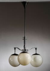 Gallery item 2 for Cebe three-armed chandelier, Chandeliers & Pendants, Sweden, 1930s