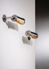 Gallery item 3 for Nickel-plated wall lamps, Wall lamps, Denmark, 1930s
