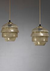 Thumbnail for Pair of Kauklahti Glassworks pendant lamps