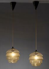 Gallery item 3 for Pair of Kauklahti Glassworks pendant lamps, Chandeliers & Pendants, Finland, 1940s