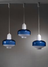 Thumbnail for Set of 3 Tapio Wirkkala 4619/4620 pendants for IIttala by Idman