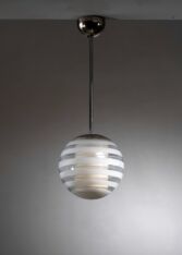 Thumbnail for Böhlmarks striped globe pendant lamp