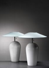 Thumbnail for Pair of ceramic table lamps by Ateljé Lytkan