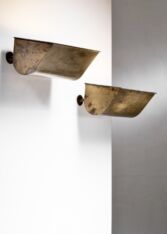Gallery item 2 for Pair of Danish Modern brass wall lamps, Wall lamps, Sweden, 1940s