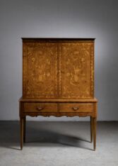 Gallery item 2 for Alfred Ehrlin intarsia cabinet, Cabinets, Sweden, 1940s