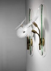 Gallery item 2 for Pair of Pietro Chiesa wall lamps for Fontana Arte, Wall lamps, Italy, 1940s