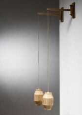 Thumbnail for Pair of swiveling wall lamps