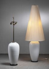 Gallery item 2 for Pair of white porcelain floor lamps by KPM, Floor Lamps, Germany, 1950s