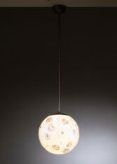 Gallery item 3 for Taito hand-painted pendant lamp, Chandeliers & Pendants, Finland, 1940s