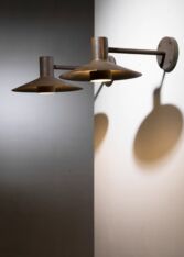 Thumbnail for Pair of copper outdoor wall lamps