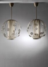 Gallery item 2 for Pair of Böhlmarks pendants, Chandeliers & Pendants, Sweden, 1940s