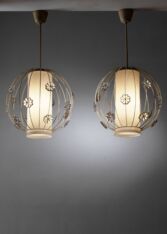 Gallery item 3 for Pair of Böhlmarks pendants, Chandeliers & Pendants, Sweden, 1940s