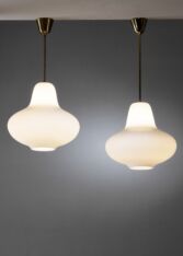 Gallery item 2 for Pair of Carl-Axel Acking pendants for ASEA, Chandeliers & Pendants, Sweden, 1940s