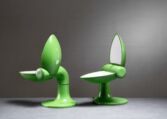 Gallery item 3 for Pair of Carla Venosta green Quebec table lamps, Table Lamps, Italy, 1970s