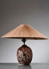 Gallery item 2 for Multi-color glass table lamp, Table Lamps, Finland, 1930s