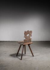 Gallery item 2 for Folk art oak 'Brettstuhl' chair, Austria, 1816, Side Chairs, Germany, Early 19th Century