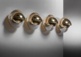 Gallery item 2 for Set of 4 Palle Suenson brass wall lamps, Wall lamps, Denmark, 1960s