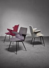 Thumbnail for Set of 3 Gastone Rinaldi DU20 side chairs