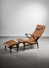 Thumbnail for Sven Staaf lounge chair with ottoman
