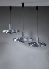 Gallery item 4 for Set of 3 Fibonacci pendants, Chandeliers & Pendants, Denmark, 1960s