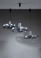 Gallery item 2 for Set of 3 Fibonacci pendants, Chandeliers & Pendants, Denmark, 1960s