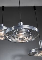 Gallery item 5 for Set of 3 Fibonacci pendants, Chandeliers & Pendants, Denmark, 1960s