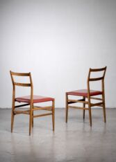 Gallery item 2 for Pair of Gio Ponti Leggera chairs, Side Chairs, Italy, 1950s
