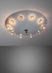 Gallery item 3 for Jakob Overzier ceiling or wall lamp, Flush mounts, Germany, 1950s