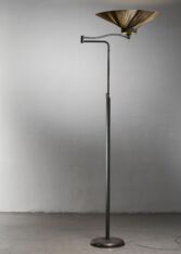 Gallery item 4 for Swing arm height-adjustable brass floor lamp, Floor Lamps, Italy, 1930s