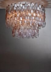 Gallery item 2 for Large Paolo Venini Murano Glass 'Poliedri' Chandelier, Chandeliers & Pendants, 1950s