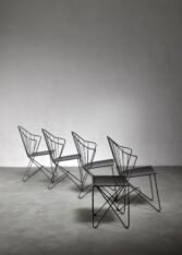 Gallery item 3 for Mannhardt-Stahlmöbel set of four chairs and a table, Side Chairs, Germany, 1950s
