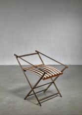 Gallery item 2 for Gio Ponti foldable brass chair, Side Chairs, Italy, 1950s