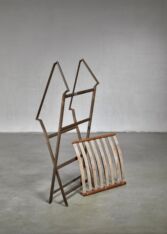 Gallery item 4 for Gio Ponti foldable brass chair, Side Chairs, Italy, 1950s