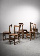Thumbnail for Set of six Arts & Crafts dining chairs