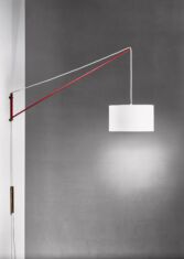 Gallery item 2 for Swiveling wall lamp by Mangano, Wall lamps, Italy, 1950s